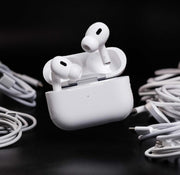 AIRPODS PRO (2ND GENERATION) IPHONE/WIRELESS/SAMSUNG/WHITE CASE
