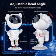 Astronaut Galaxy Star Projector 360° Adjustable Design - USB Projector For Baby Bedroom, Parties, and Gaming Rooms